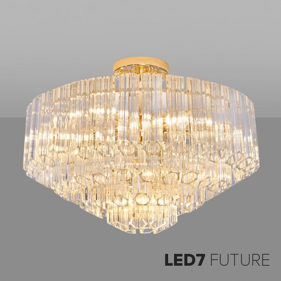 Loft Industry Modern - Vittoria Gold Chandelier